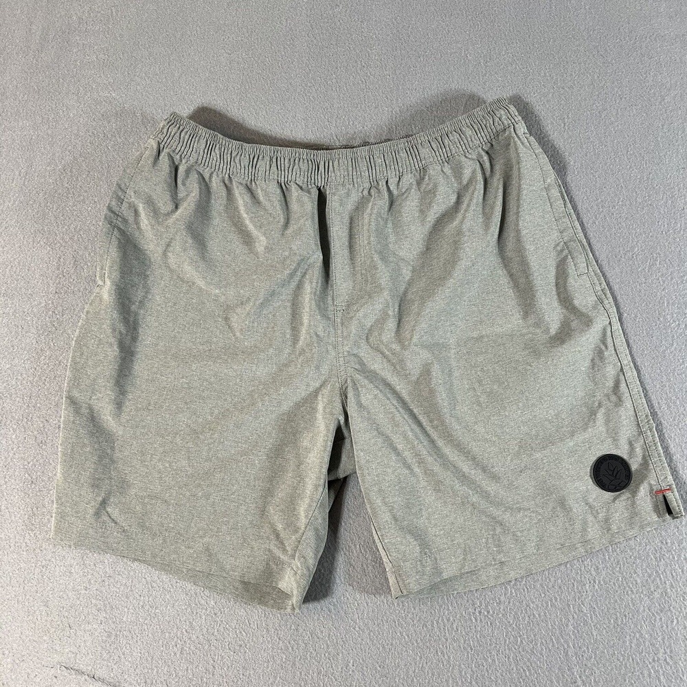 Chubbies The Amphibious Men's 7” Inseam Gym Swim Shorts Gray Size XL Quick Dry